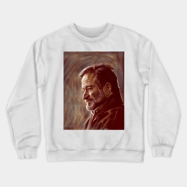 Robin Williams Crewneck Sweatshirt by Artofokan